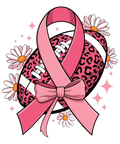 Breast Cancer Awareness Tackle Cancer Foot Ball DTF ready to press iron on transfer for clothing t-shirts and hoodies