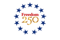 Freedom 250 Stars DTF ready to press iron on transfer for clothing t-shirts and hoodies