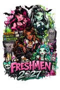 Freshman Monster High DTF ready to press iron on transfer for clothing t-shirts and hoodies