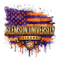 GLEMSON University TIGERS DTF ready to press iron on transfer for clothing t-shirts and hoodies