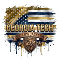Georgia Tech Yellow Jackets  DTF ready to press iron on transfer for clothing t-shirts and hoodies