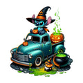 Halloween Stitch DTF ready to press iron on transfer for clothing t-shirts and hoodies