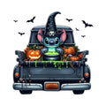 Halloween Stitch DTF ready to press iron on transfer for clothing t-shirts and hoodies