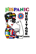Hispanic Month DTF iron on transfer for clothing t-shirts etc