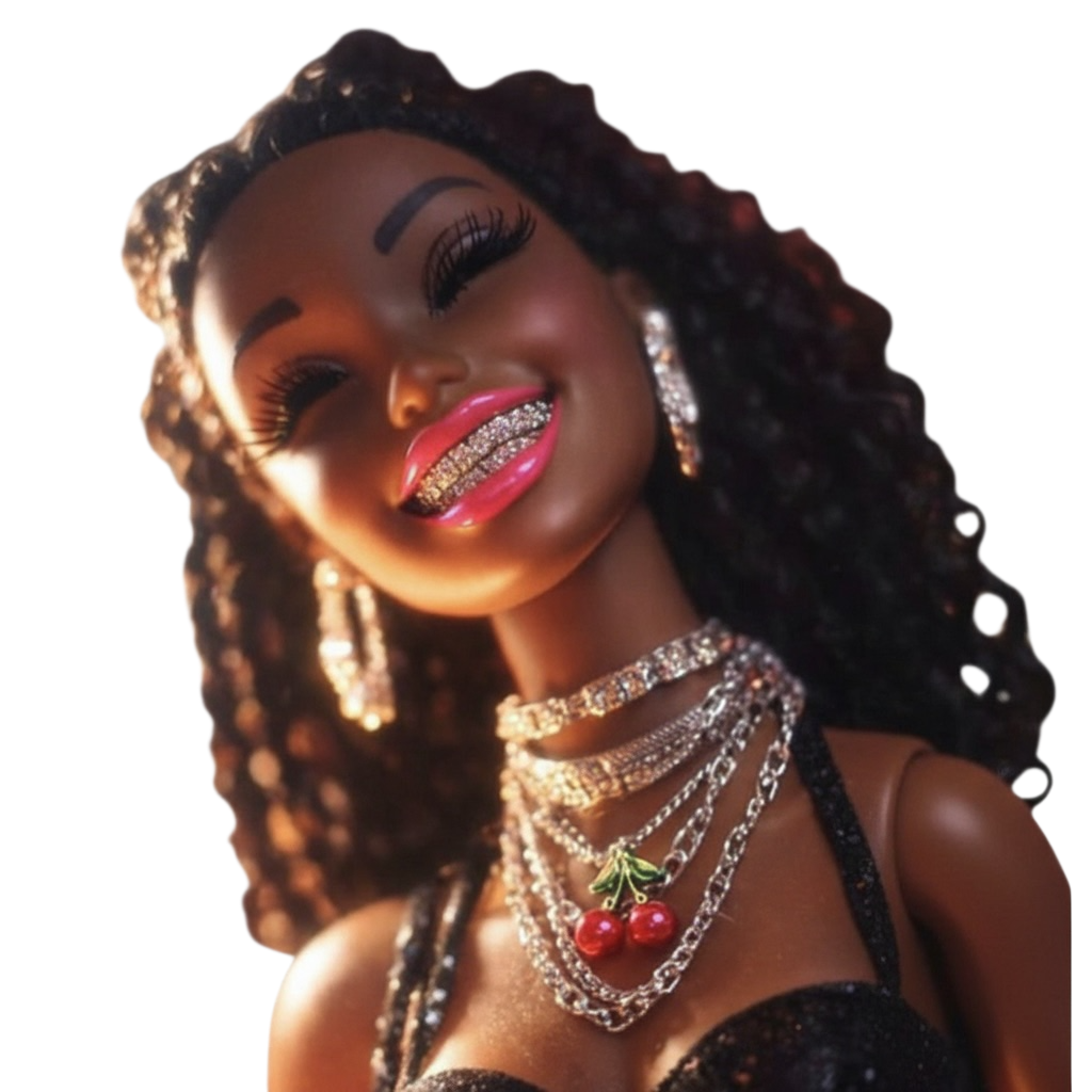 Hood Barbie DTF ready to press iron on transfer for clothing t-shirts and hoodies