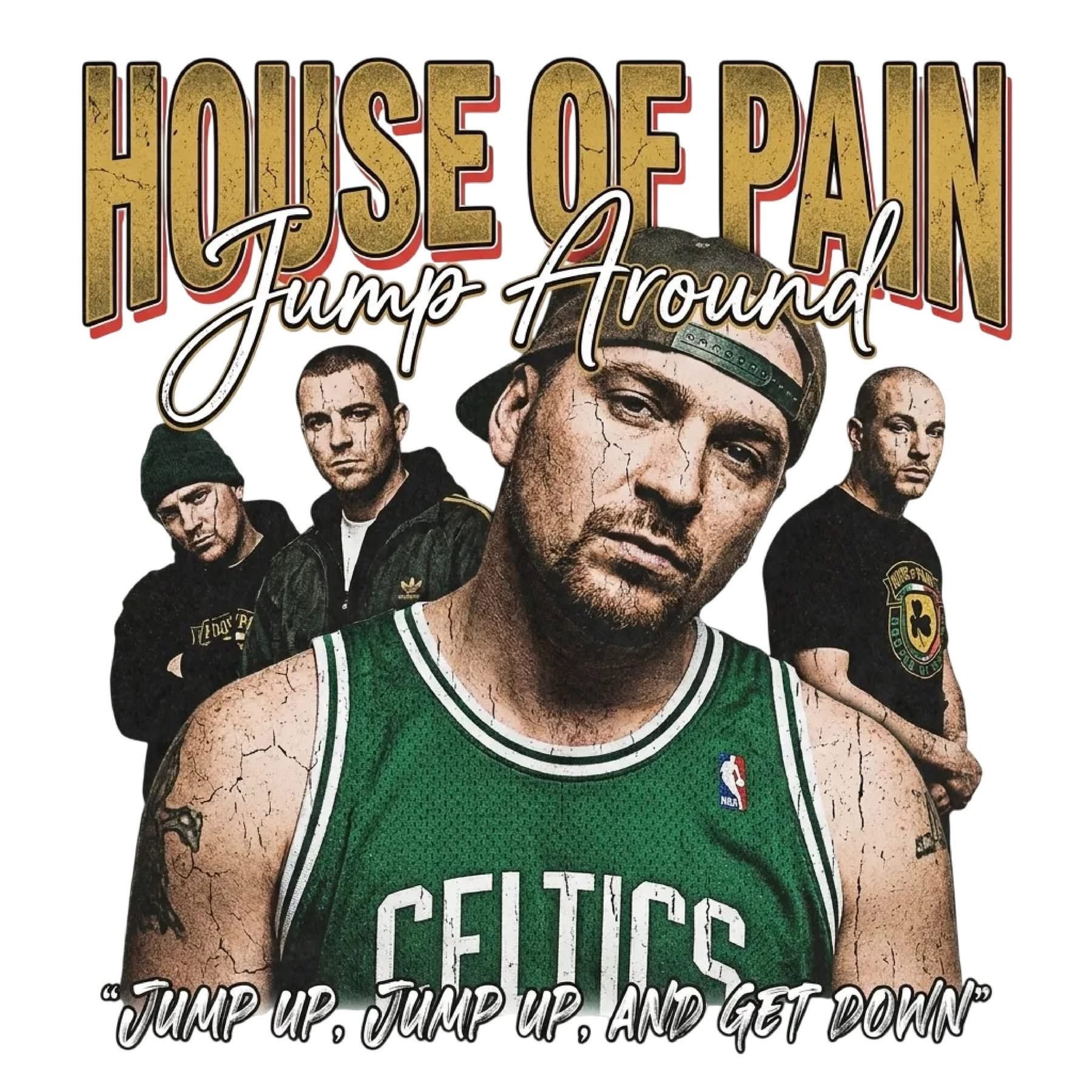 House of Pain DTF ready to press iron on transfer for clothing t-shirts and hoodies