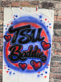 Custom TSU Baddie airbrush tshirt