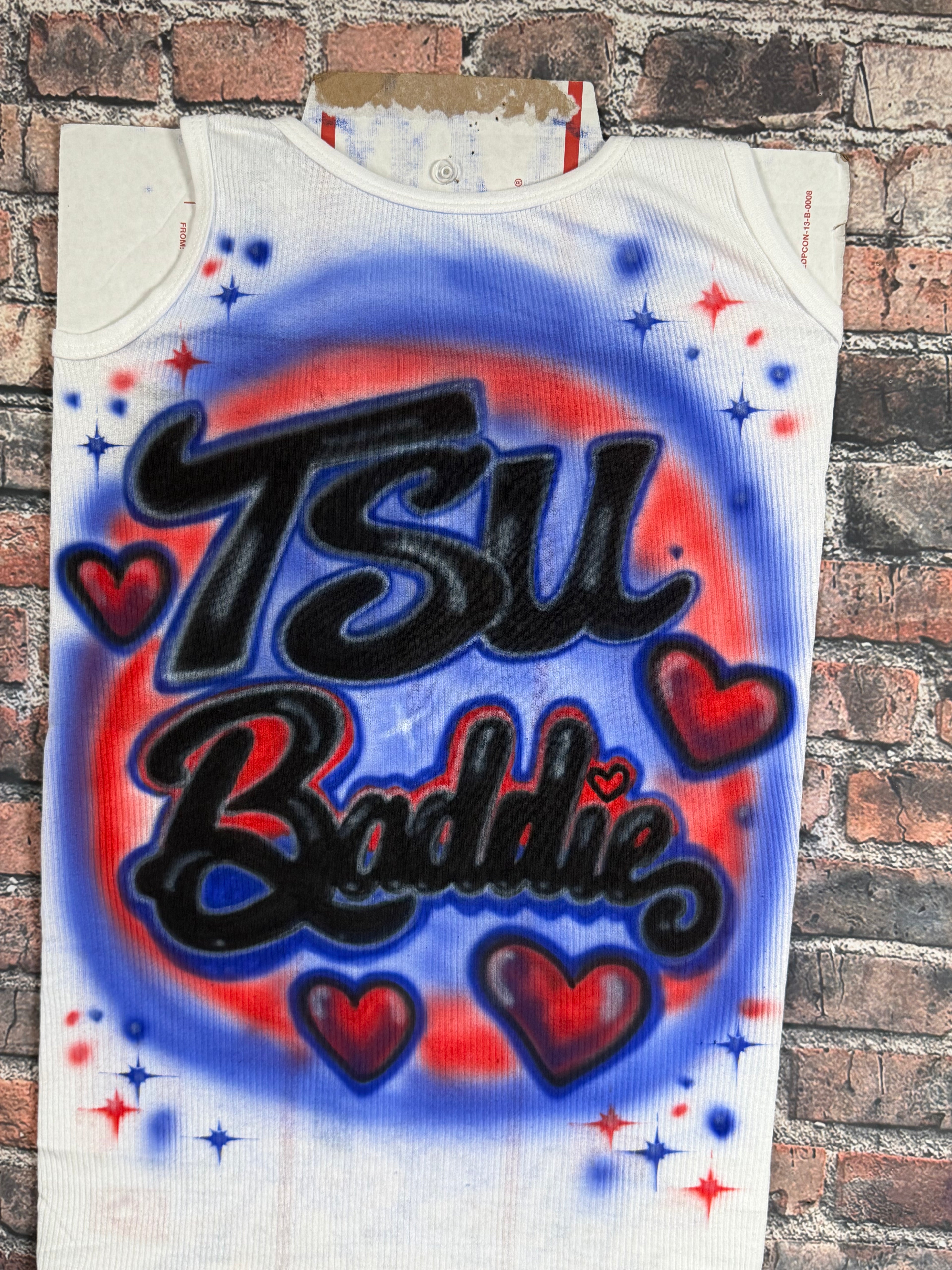 Custom TSU Baddie airbrush tshirt
