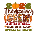 Thanksgiving DTF ready to press iron on transfer for clothing t-shirts and hoodies game ready