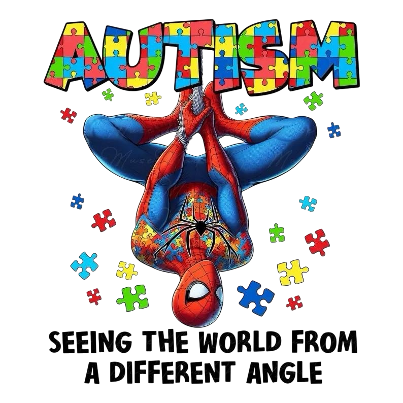Autism DTF ready to press iron on transfer for clothing t-shirts and hoodies