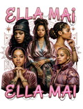 Ella Mai concert DTF Ready to press iron on transfer for clothing t-shirts and hoodies