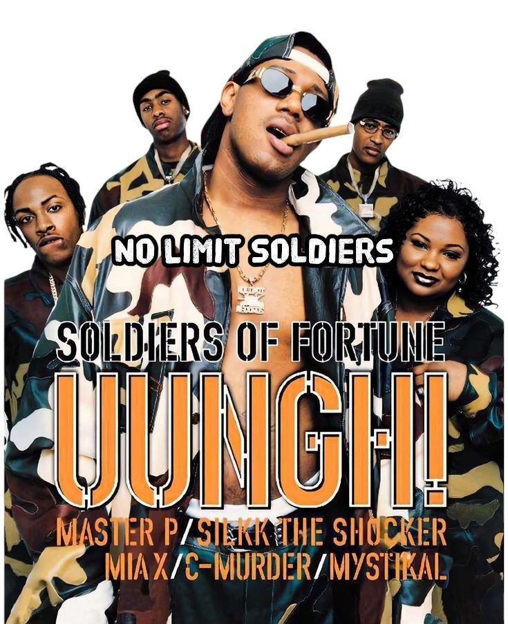 No Limit Soldiers DTF ready to press iron on transfer for clothing t-shirts and hoodies