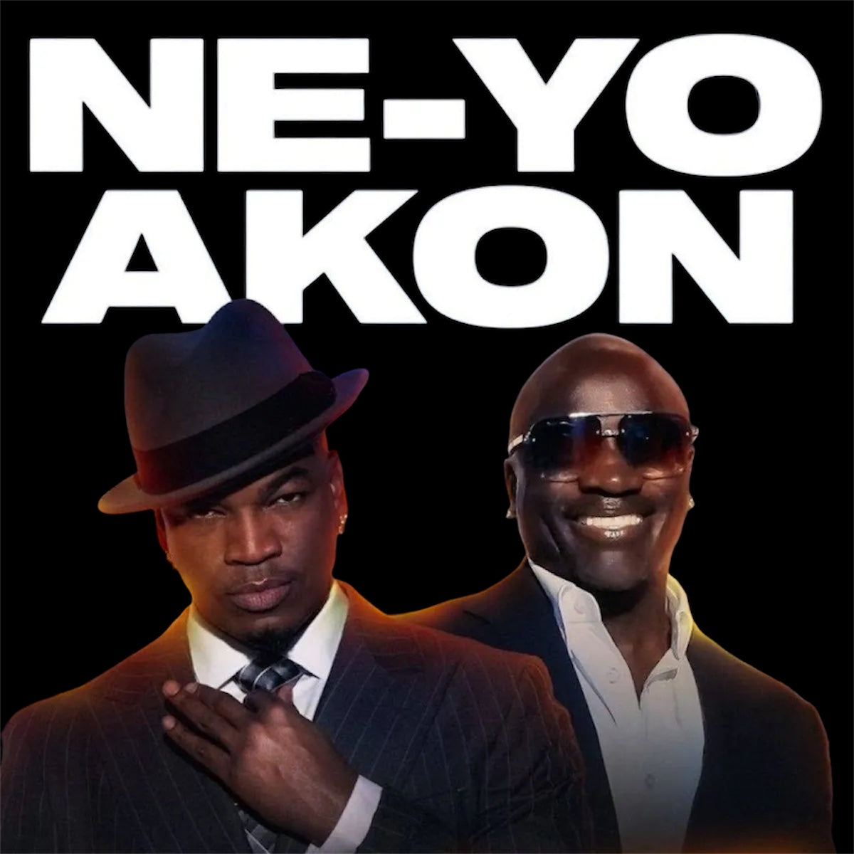 Akon and Ne-yo DTF iron on transfer for clothing t-shirts etc concert ready