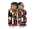2026 Chris Brown and Usher R&B Tour concert 2026 red/black splash DTF Ready to press iron on transfer for clothing t-shirts and hoodies