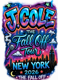 J Cole the fall off tour DTF iron on transfer concert ready