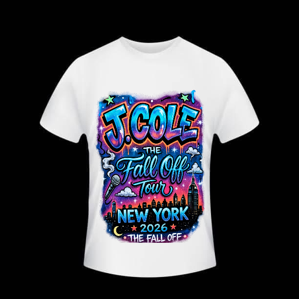 J Cole tour New York T-Shirt concert ready