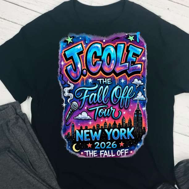 J Cole tour New York T-Shirt concert ready