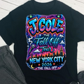 J Cole tour New York T-Shirt concert ready