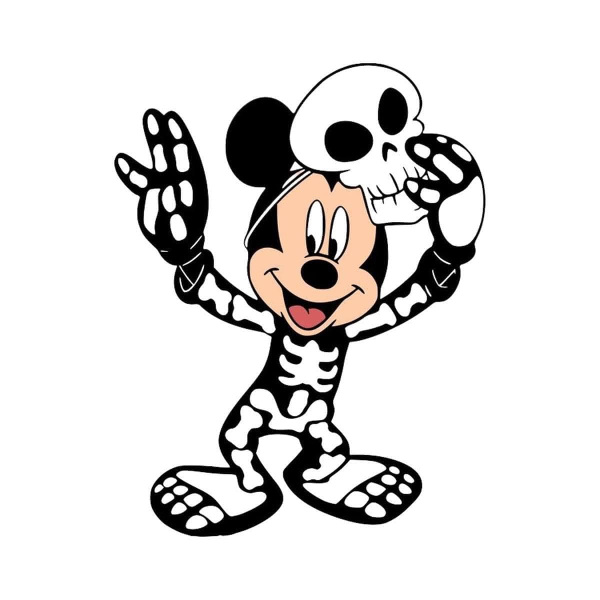 Micky Halloween DTF ready to press iron on transfer for clothing t-shirts and hoodies