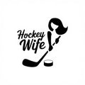 Hockey wife DTF ready to press iron on transfer for clothing t-shirts and hoodies