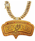Basketball Spurs Chain DTF ready to press iron on transfer for clothing t-shirts and hoodies