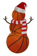 Basketball snowman DTF ready to press iron on transfer for clothing t-shirts and hoodies