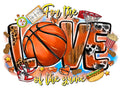 Basketball DTF ready to press iron on transfer for clothing t-shirts and hoodies