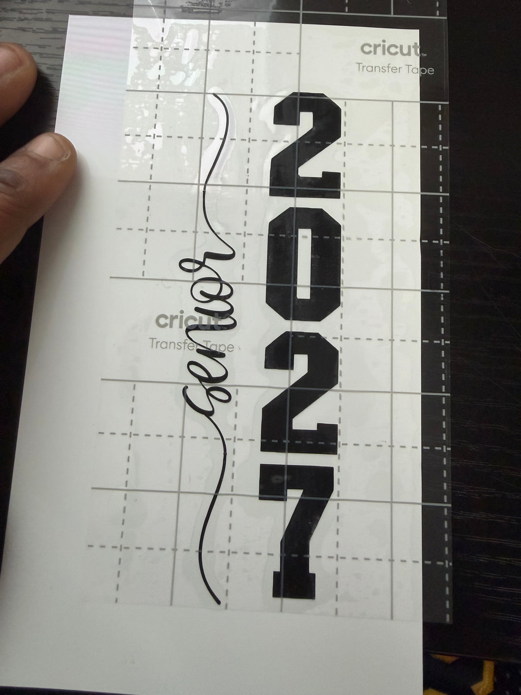 Senior 2027 Permanent Vinyl Transfer (make your own tumblers, cups, mugs, water bottles, and more! Transfer tape included)