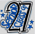 Senior 2027 DTF ready to press iron on transfer for clothing t-shirts and hoodies
