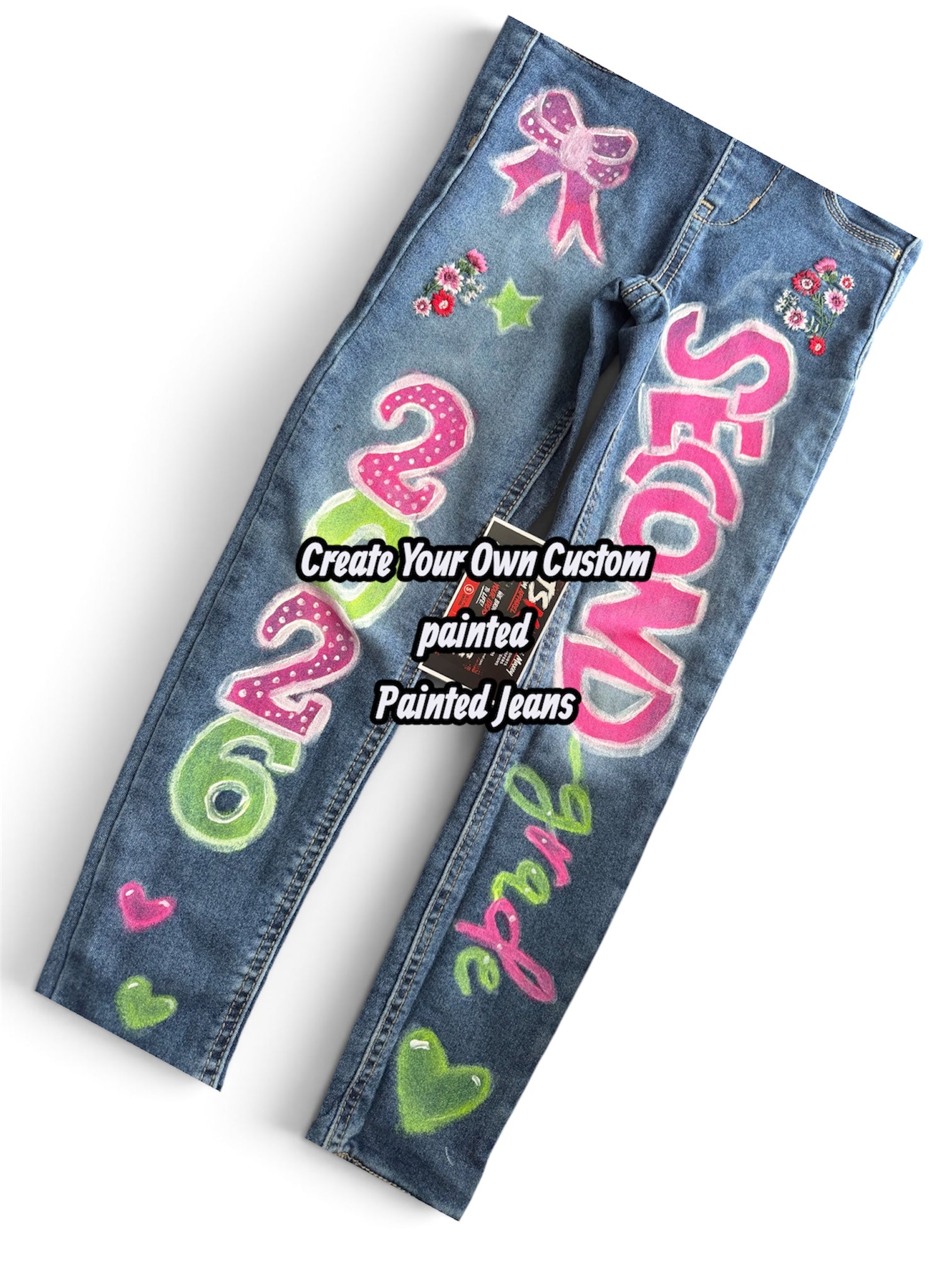 Custom Hand Painted jeans