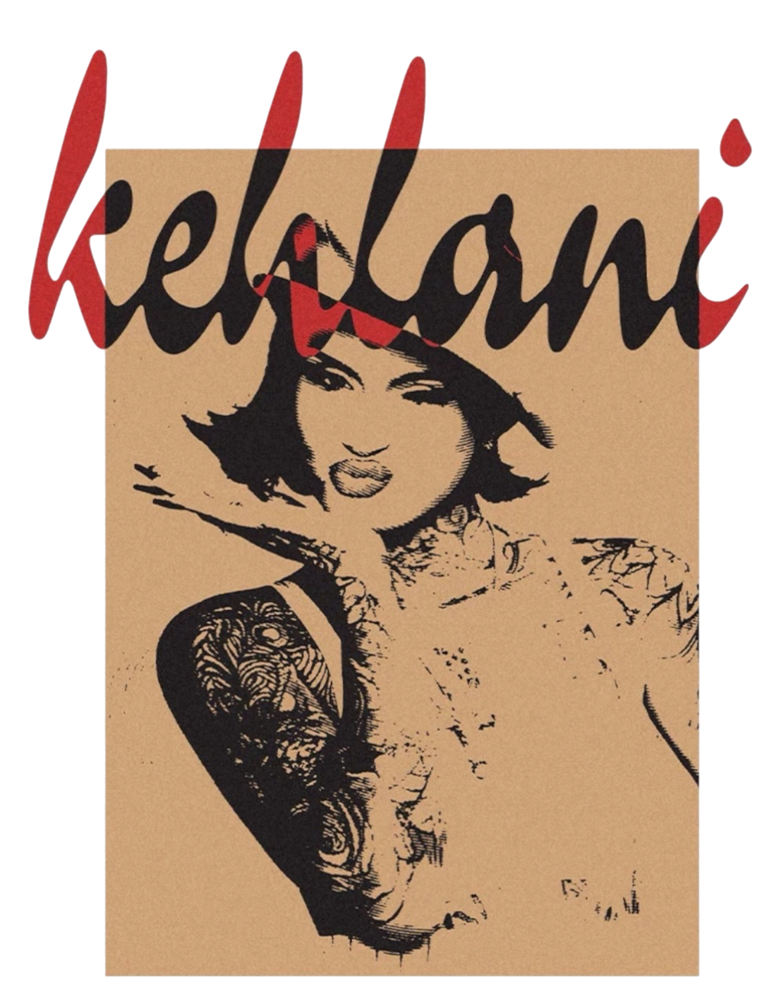 Kehlani Tour concert DTF Ready to press iron on transfer for clothing t-shirts and hoodies concert ready