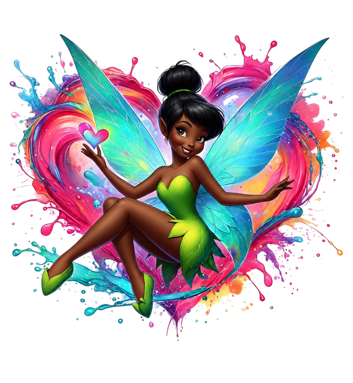 Tinkerballa DTF ready to press iron on transfer for clothing t-shirts and hoodies