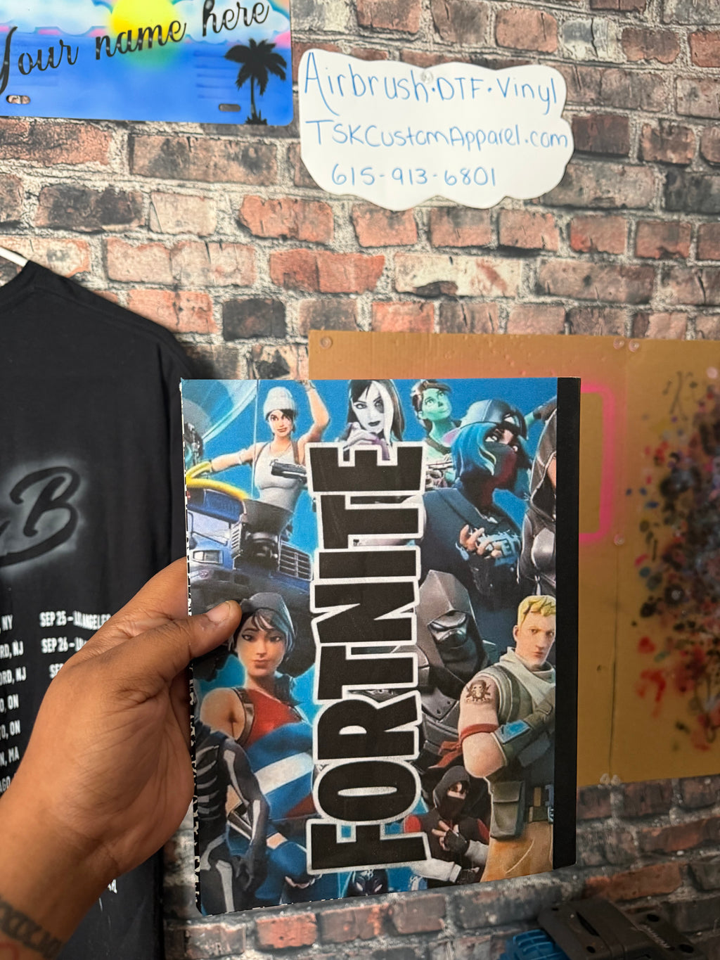 Fortnite composition notebook (Standard US size)