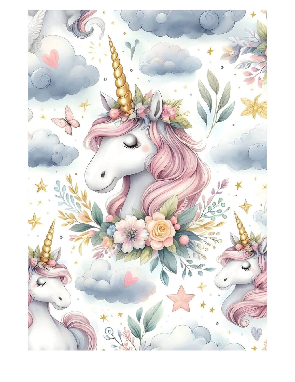 Unicorn composition notebook (Standard US size)