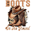 Cowgirl rodeo boots DTF ready to press iron on transfer for clothing t-shirts and hoodies