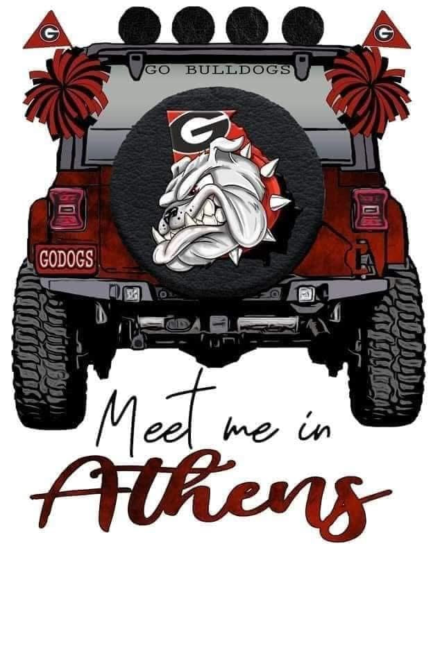 UGA GA Athens Bulldogs Dawgs DTF ready to press iron on transfer for clothing t-shirts and hoodies