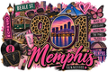 901 Day Memphis Tennessee DTF ready to press iron on transfer for clothing t-shirts and hoodies