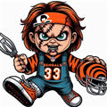 Bengals DTF ready to press iron on transfer for clothing t-shirts and hoodies