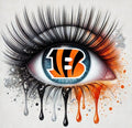 Bengals DTF ready to press iron on transfer for clothing t-shirts and hoodies