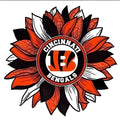 Bengals football DTF ready to press iron on transfer for clothing t-shirts and hoodies