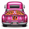 Bengals football breast cancer awareness DTF ready to press iron on transfer for clothing t-shirts and hoodies