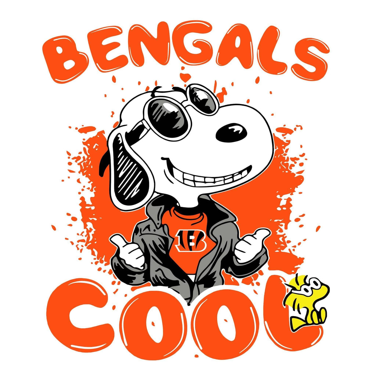 Bengals football DTF ready to press iron on transfer for clothing t-shirts and hoodies