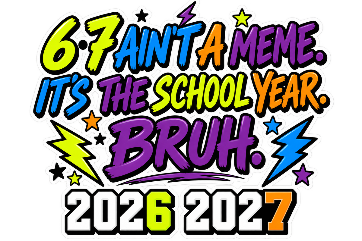 67 school year DTF ready to press iron on transfer for clothing t-shirts and hoodies