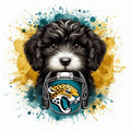 Jaguars football DTF ready to press iron on transfer for clothing t-shirts and hoodies