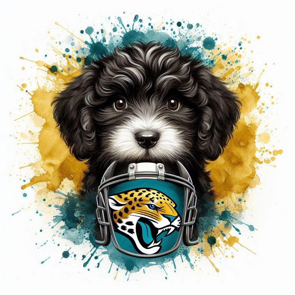 Jaguars football DTF ready to press iron on transfer for clothing t-shirts and hoodies
