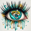 Jaguars football DTF ready to press iron on transfer for clothing t-shirts and hoodies