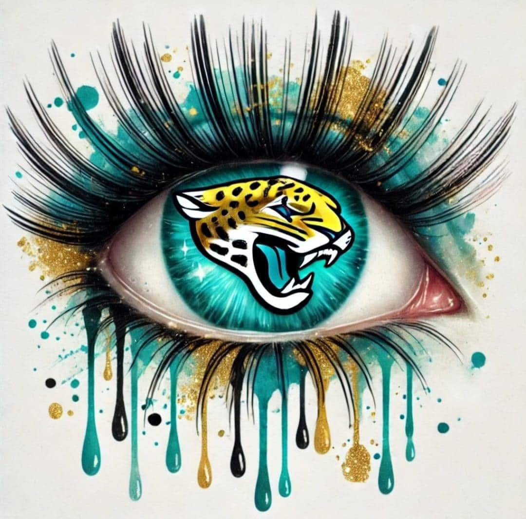 Jaguars football DTF ready to press iron on transfer for clothing t-shirts and hoodies
