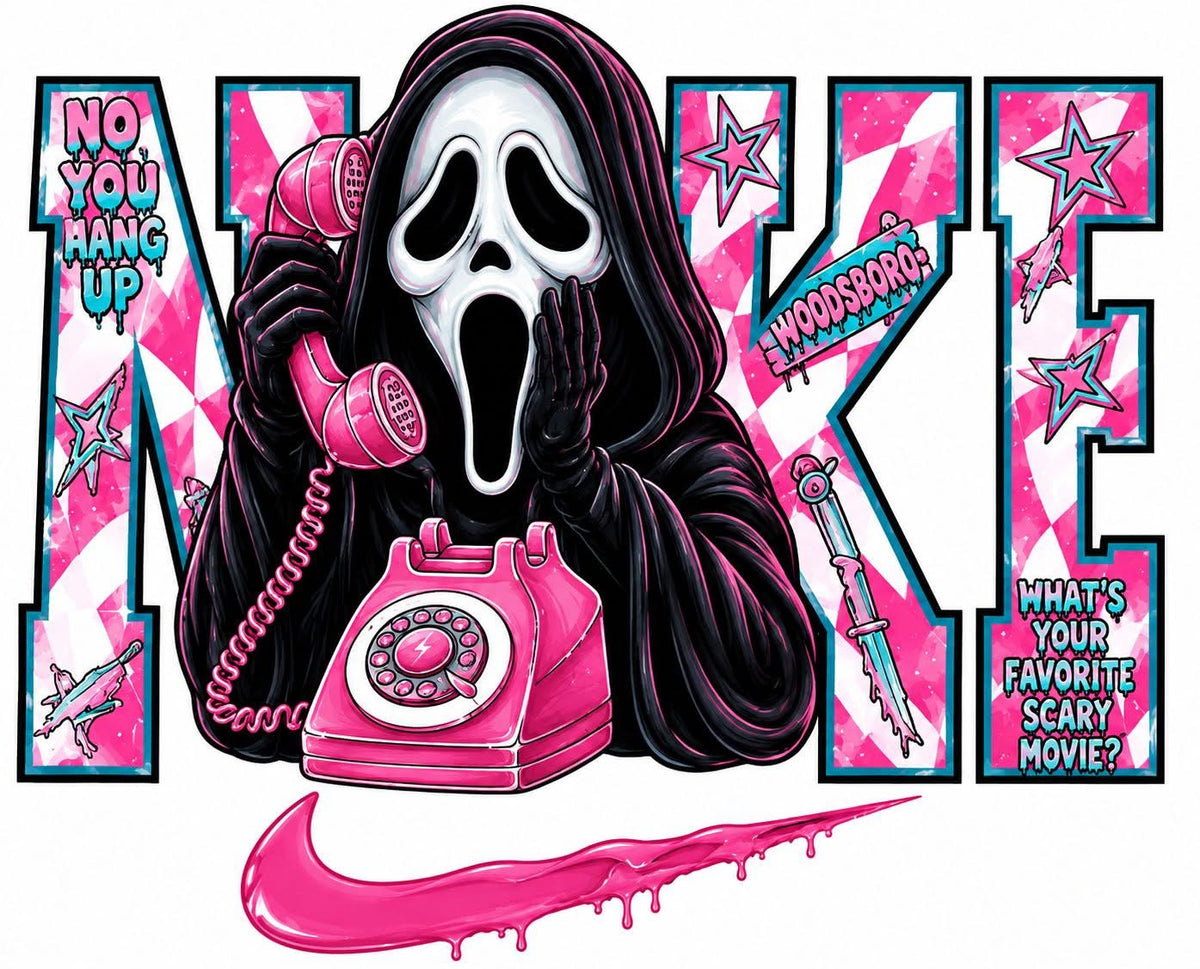 Halloween DTF ready to press iron on transfer for clothing t-shirts and hoodies