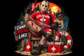Halloween DTF ready to press iron on transfer for clothing t-shirts and hoodies