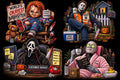 Halloween DTF ready to press iron on transfer for clothing t-shirts and hoodies